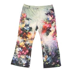 Floral Wide-Leg Pants